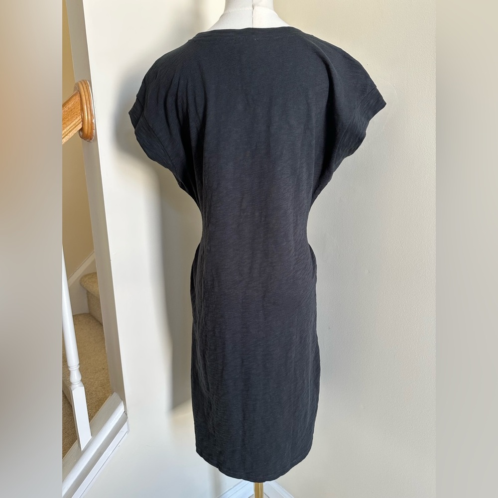 NWT JCrew Black Mini Tie Dress- Large - Picture 6 of 12